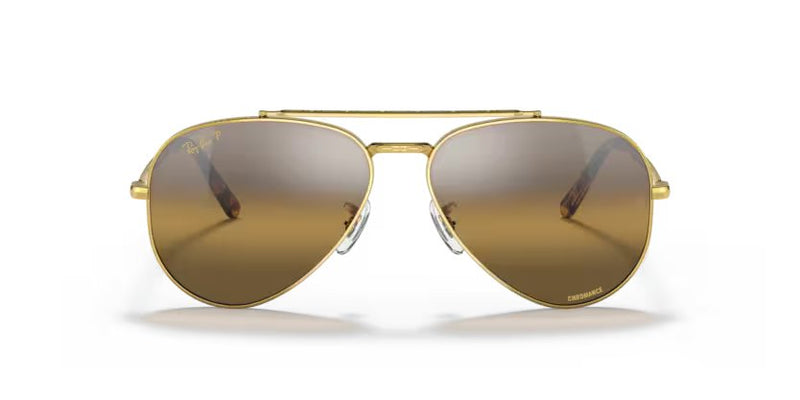 Ray-ban New aviator - Gold, Silver/brown