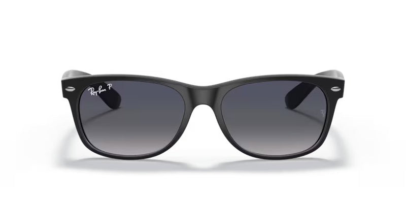 Ray-Ban New Wayfarer - Black, Blue/Grey Polarized