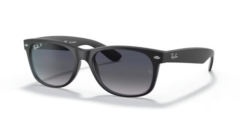 Ray-Ban New Wayfarer - Black, Blue/Grey Polarized