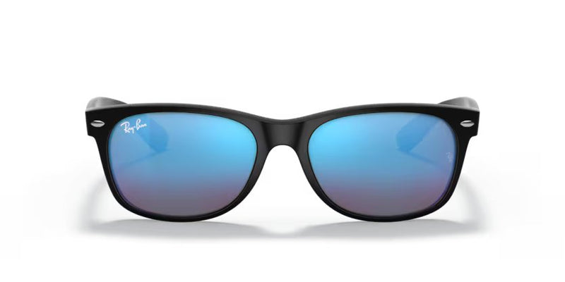 Ray-Ban New Wayfarer - Rubber black, Blue flash