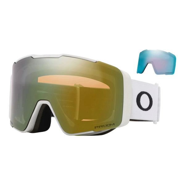 Oakley Line Miner Pro - Matte White, Sage gold iridium