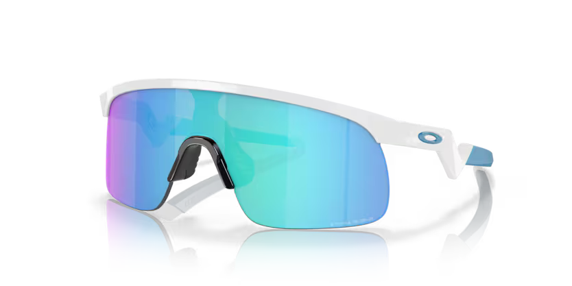 Oakley Resistor (Youth Fit), Polished white, Prizm Sapphire