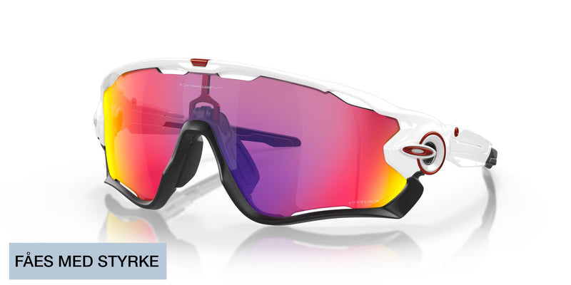 Oakley Jawbreaker - Polished White and Black, Prizm Road