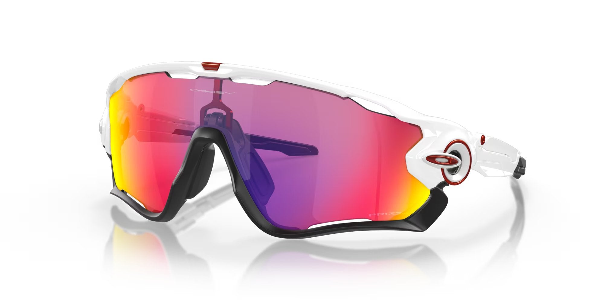 Oakley Jawbreaker - Polished White and Black, Prizm Road