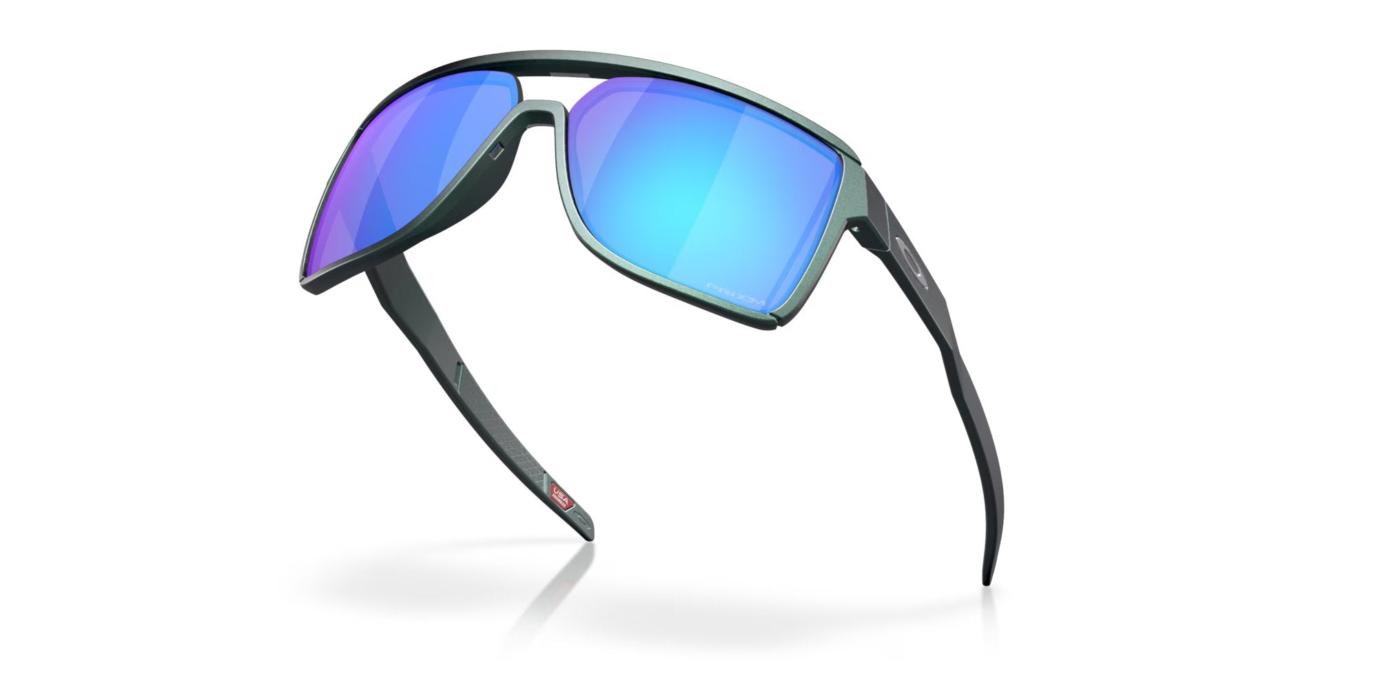 Oakley Castel - Matte Silver/Blue Colorshift, Prizm Sapphire