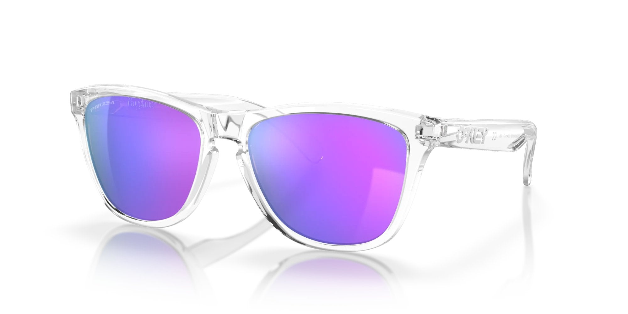 Oakley Frogskins™ - Polished Clear, Prizm Violet