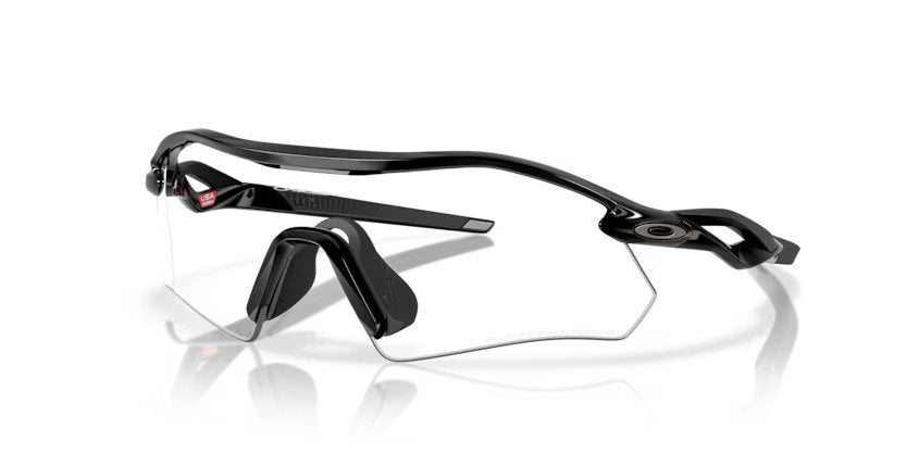 Oakley Radar plate - Polished black, Clear to black iridium photochromic
