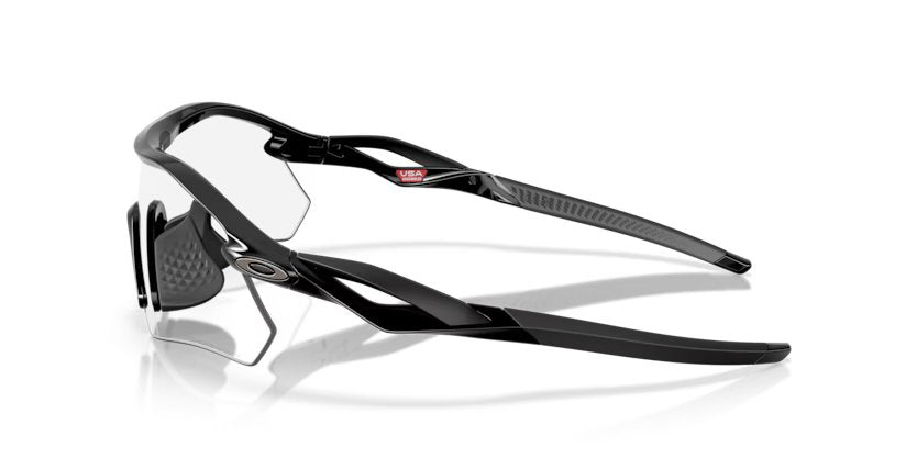 Oakley Radar plate - Polished black, Clear to black iridium photochromic