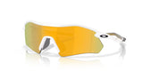 Oakley Radar plate - Polished white, Prizm 24k polarized