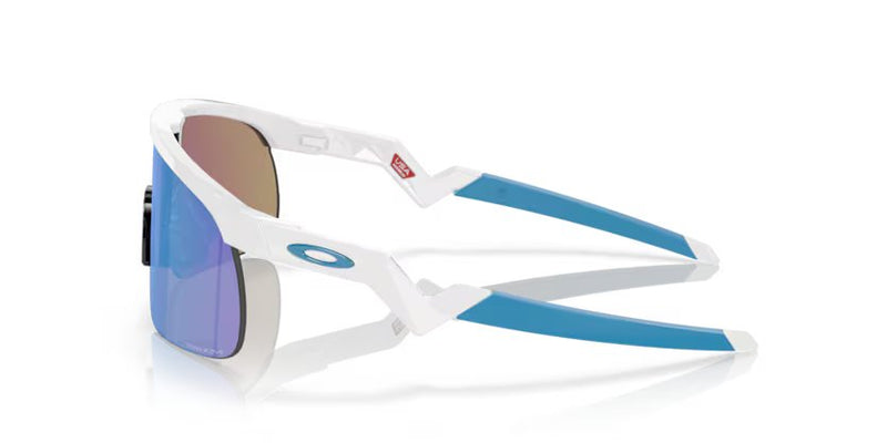 Oakley Resistor (Youth Fit), Polished white, Prizm Sapphire