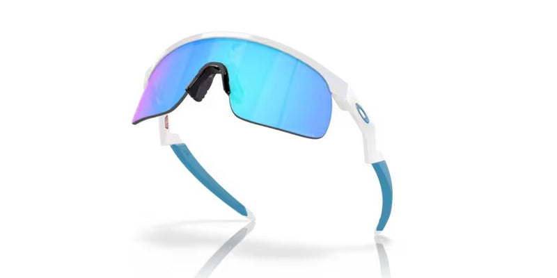 Oakley Resistor (Youth Fit), Polished white, Prizm Sapphire