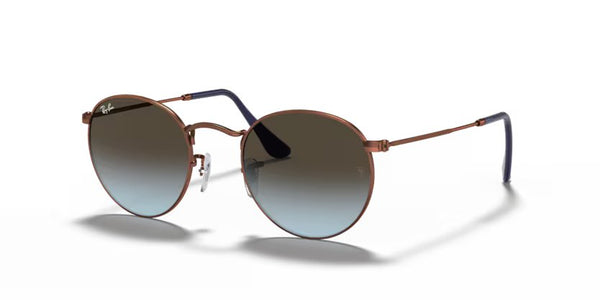 Ray-Ban Round Metal - Bronze Copper, Blue