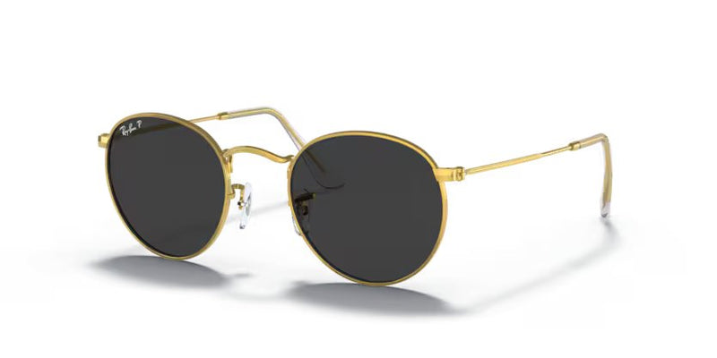 Ray-Ban Round Metal - Gold, Black Polarized