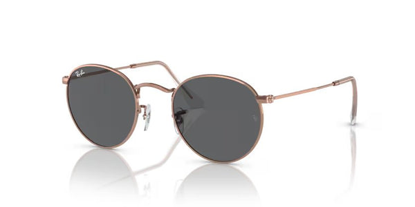 Ray-Ban Round Metal - Rose Gold, Dark Grey