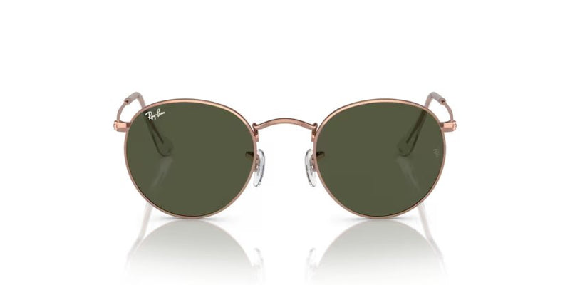 Ray-Ban Round Metal - Rose Gold, Green