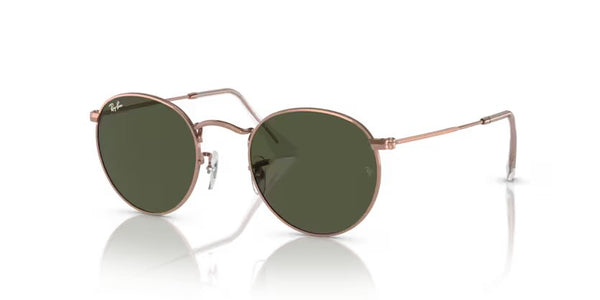 Ray-Ban Round Metal - Rose Gold, Green