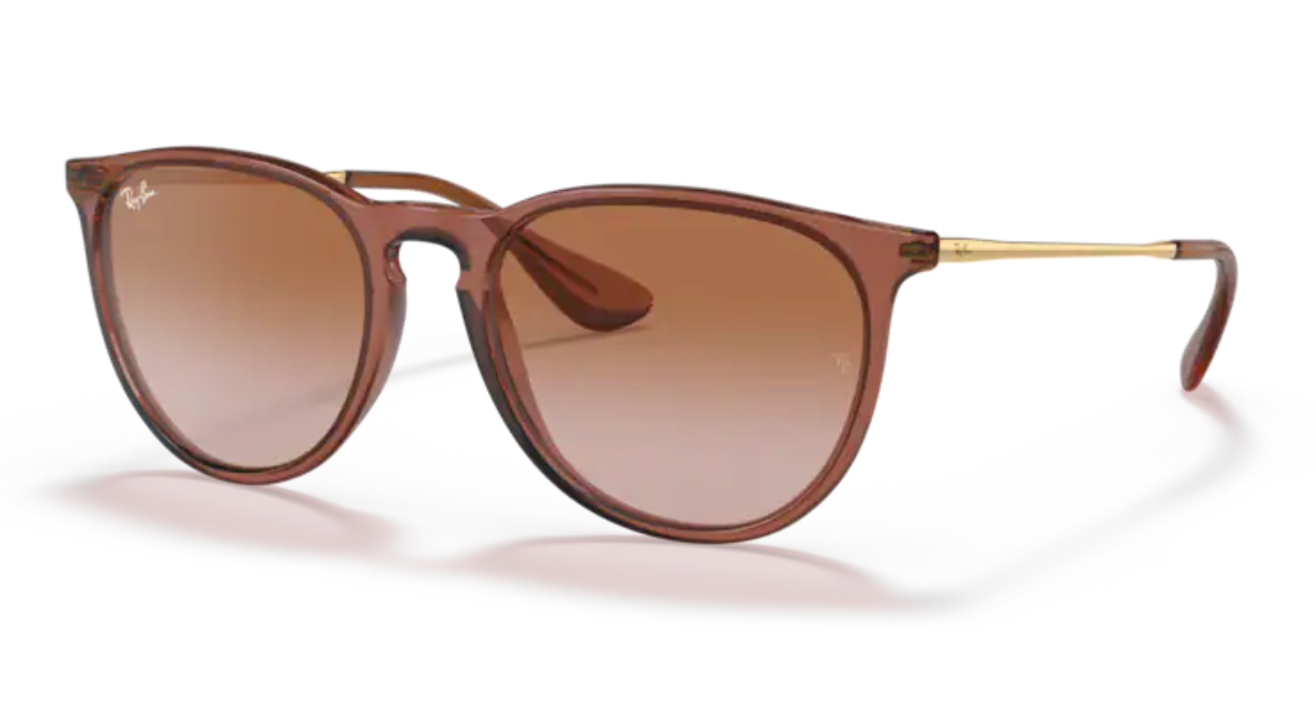 Ray-Ban Erika - Rubber violet, Pink gradient brown