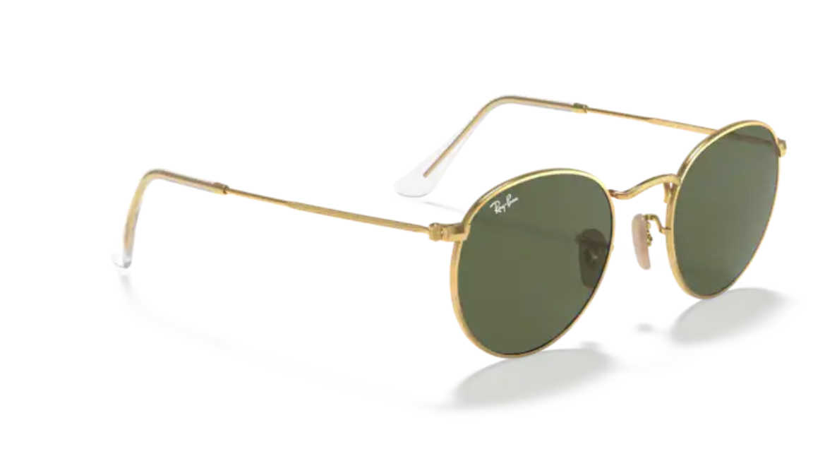 Ray-Ban Round Metal - Gold, Green