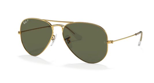 Ray-Ban Aviator Classic - Polished Gold, Green