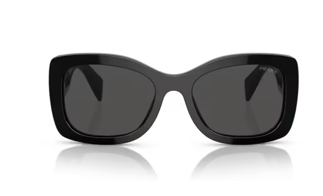 Prada 0PR A08S - Black, Dark grey