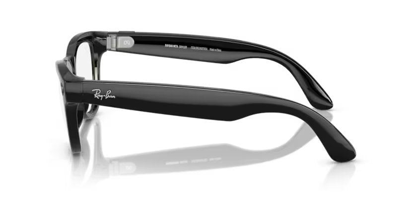 Ray-Ban Meta G1 Skylar (smart glasses) - Shiny Black, Transitions Clear/Amethyst