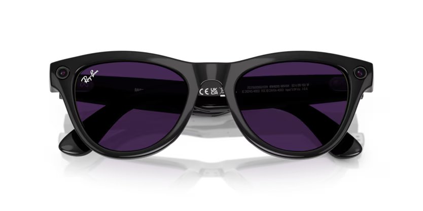 Ray-Ban Meta G1 Skylar (smart glasses) - Shiny Black, Transitions Clear/Amethyst