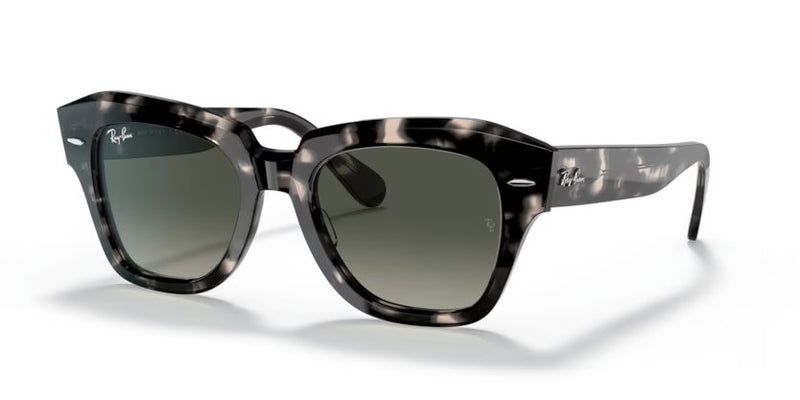 Ray-Ban State street - Grey havana, Grey gradient