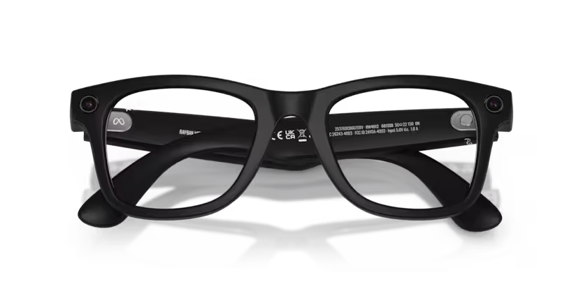 Ray-Ban Meta G2 Wayfarer (smart glasses) - Black/Clear