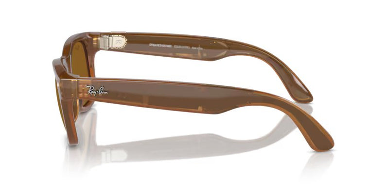 Ray-Ban Meta Wayfarer (smart glasses) - Caramel, Brown polarized