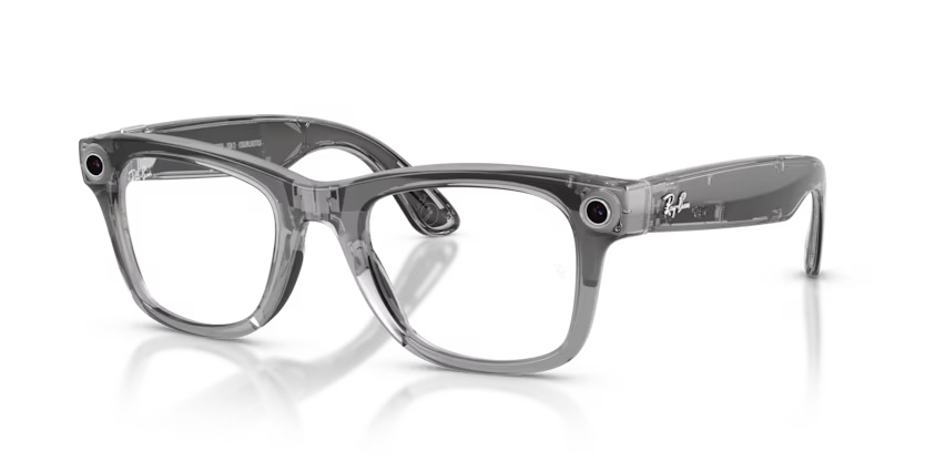 Ray-Ban Meta G2 Wayfarer (smart glasses) - Shiny Transp. Grey/Transitions Sapphire