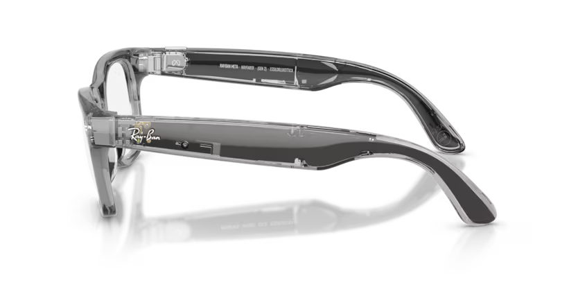 Ray-Ban Meta G2 Wayfarer (smart glasses) - Shiny Transp. Grey/Transitions Sapphire