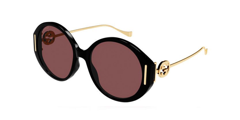 Gucci - Black front, Brown lens