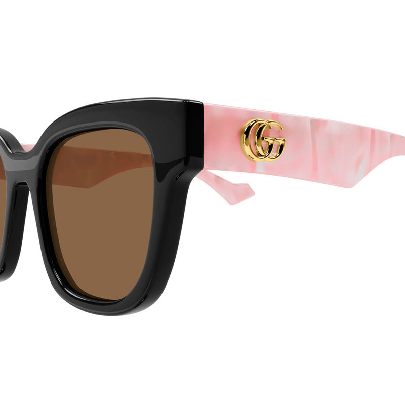 Gucci - Black front, Brown lens